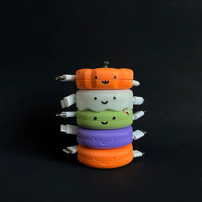 🎃Halloween Limited-Time Sale 50% OFF🔥Pumpkin Pebble Automatic cable winder
