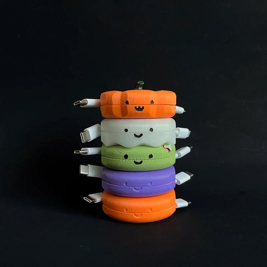 🎃Halloween Limited-Time Sale 50% OFF🔥Pumpkin Pebble Automatic cable winder